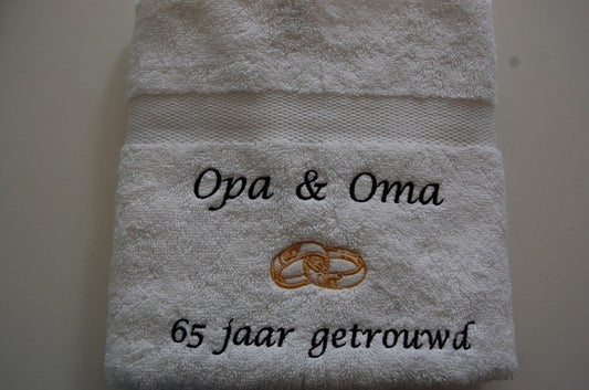65 jaar getrouwd cadeau met namen
