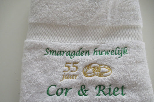 Smaragden huwelijk cadeau | 55 jaar getrouwd