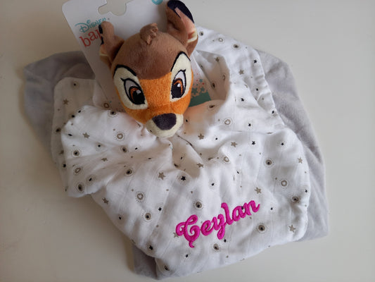 Bambi knuffeldoek met naam