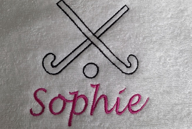 Hockey handdoek met naam