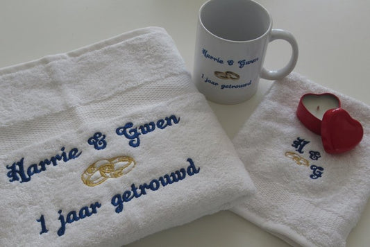 1 jaar getrouwd cadeau met namen