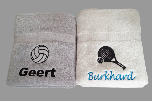 Volleybal handdoek met naam