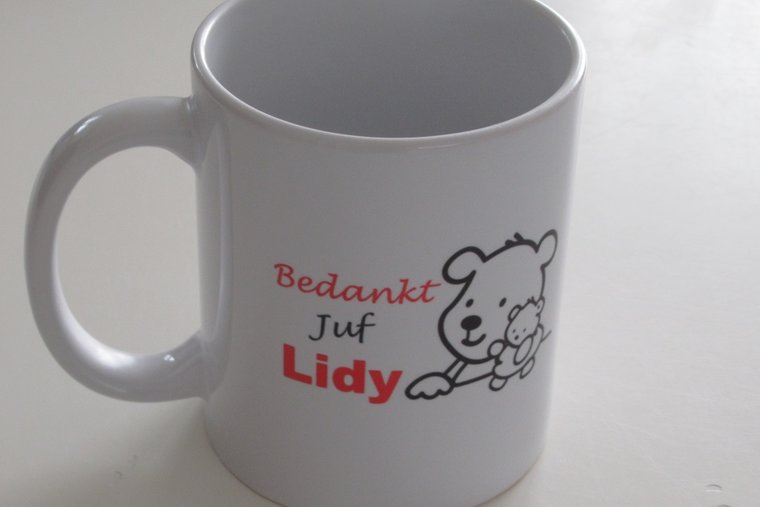 Bedankt cadeau juf met naam