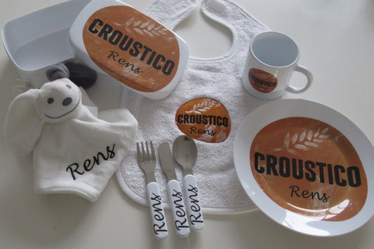 Kinderservies met logo