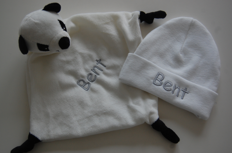 Panda knuffeldoekje met Naam