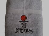 basketbal handdoek met naam