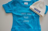 Baby T-shirt met naam Blauw _