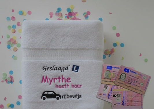 Rijbewijs gehaald cadeau: Geslaagd voor je rijbewijs