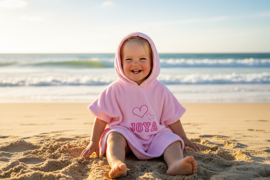 Kinderponcho met Naam: Handig voor Vakantie, Zwembad en Strand