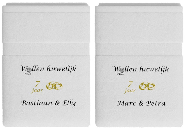 Wollen huwelijk cadeau | 7 jaar getrouwd