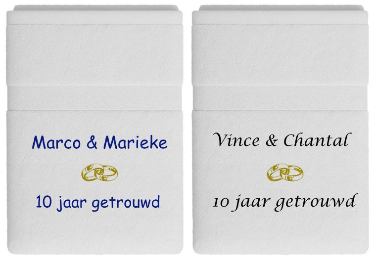 10 jaar getrouwd cadeau met namen