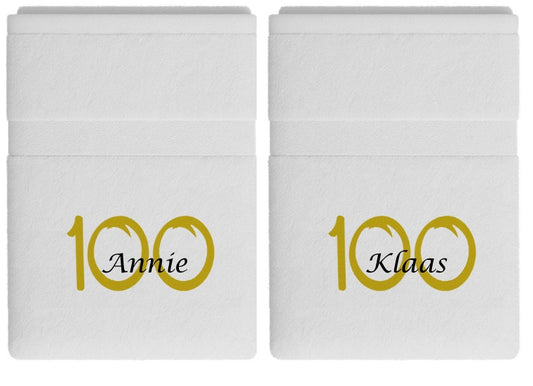 100 jaar cadeau met naam en leeftijd