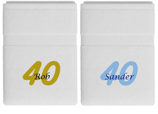 40 jaar cadeau met naam en leeftijd