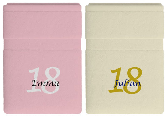 18 jaar cadeau met naam en leeftijd