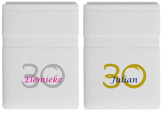 30 jaar cadeau met naam en leeftijd