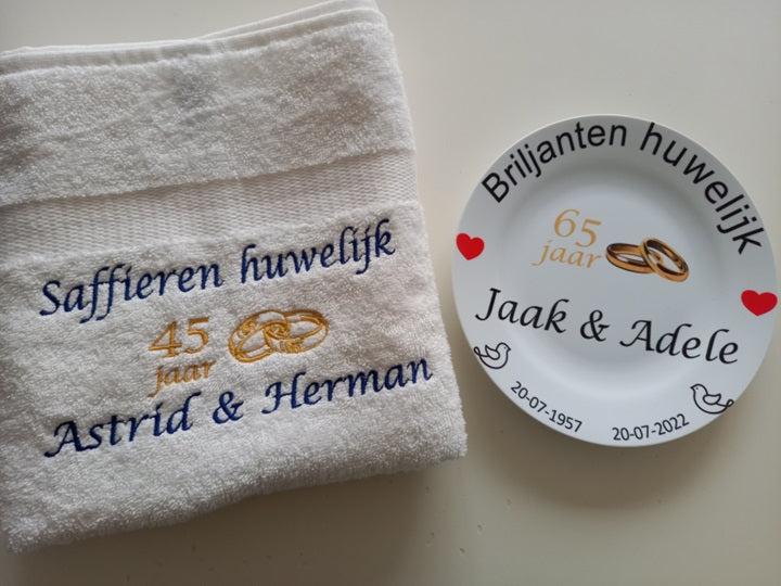 Saffieren huwelijk cadeau | 45 jaar getrouwd
