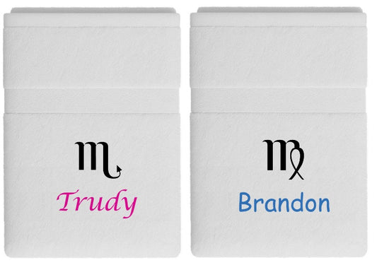 Handdoek met sterrenbeeld en naam