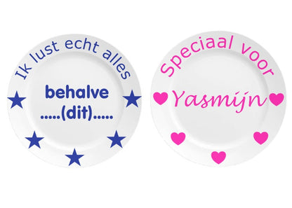 Kinderbordje met naam - Gepersonaliseerd Cadeau - In-house Geborduurd