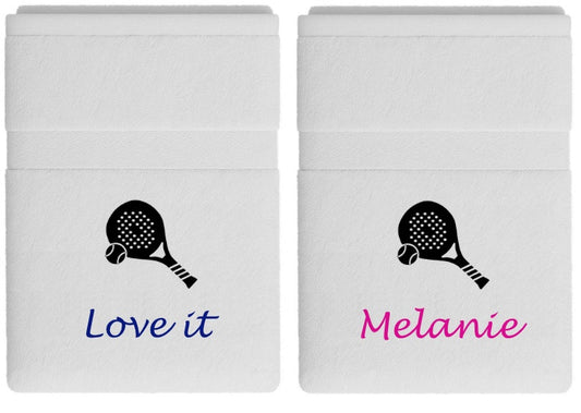 Padel handdoek cadeau met naam