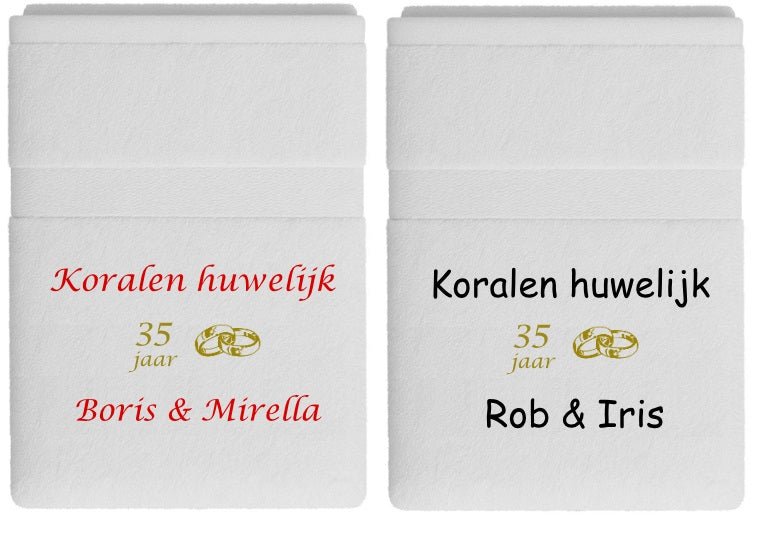 Koralen huwelijk cadeau | 35 jaar getrouwd