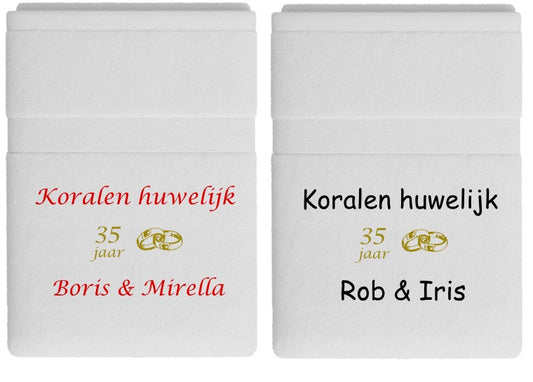 Koralen huwelijk cadeau | 35 jaar getrouwd