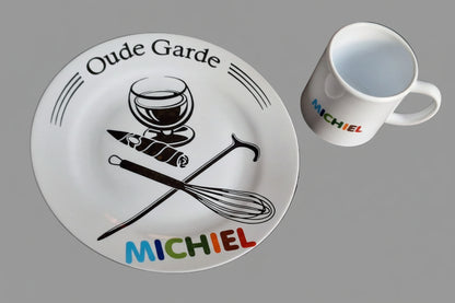 Kinderbordje met logo - Gepersonaliseerd Cadeau - In-house Geborduurd