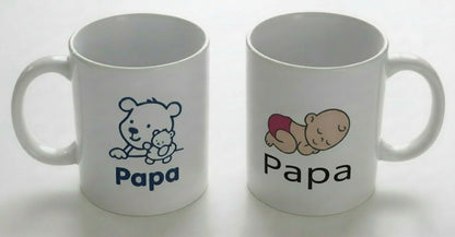 Mok voor Papa met Naam - Gepersonaliseerd Cadeau - In-house Geborduurd