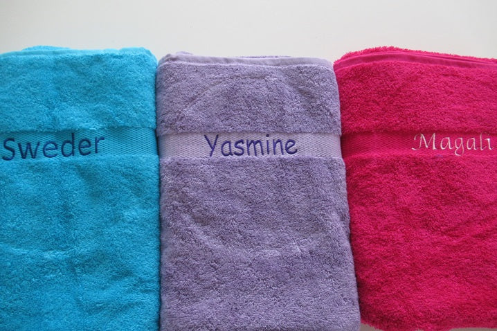 Badlaken met naam