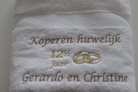 Koperen huwelijk cadeau | 12,5 jaar getrouwd