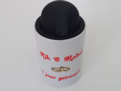 Jubileum Zeeppomp met Namen - Gepersonaliseerd Cadeau - In-house Geborduurd