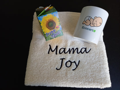 Bloempot met logo - Gepersonaliseerd Cadeau - In-house Geborduurd