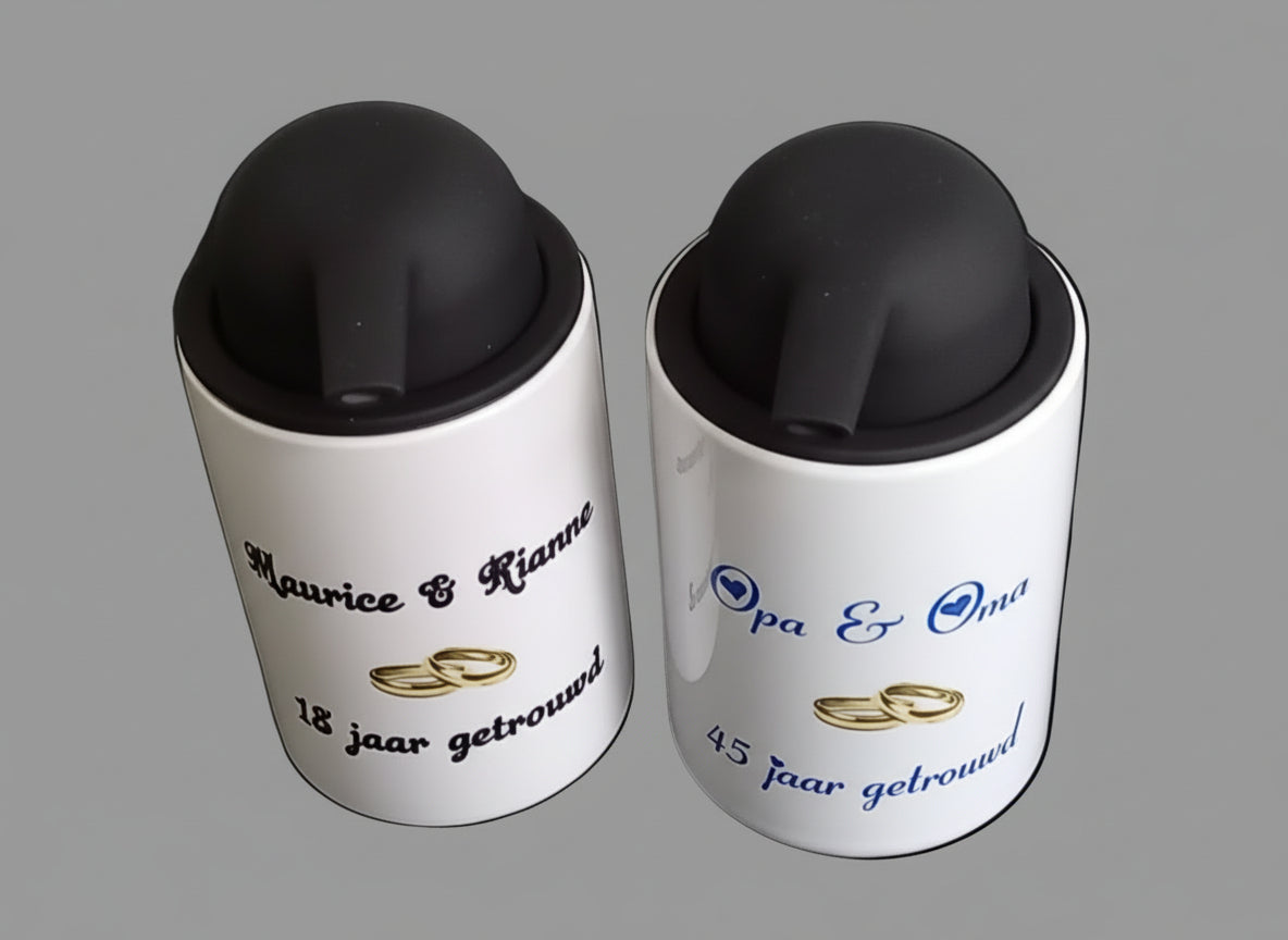 Jubileum Zeeppomp met Namen - Gepersonaliseerd Cadeau - In-house Geborduurd