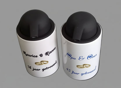 Jubileum Zeeppomp met Namen - Gepersonaliseerd Cadeau - In-house Geborduurd