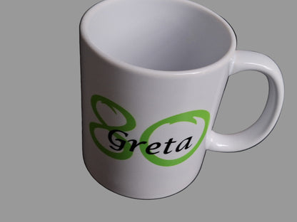 Koffiemok met Naam en Leeftijd - Gepersonaliseerd Cadeau - In-house Geborduurd
