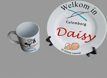 Kinderbordje met logo - Gepersonaliseerd Cadeau - In-house Geborduurd