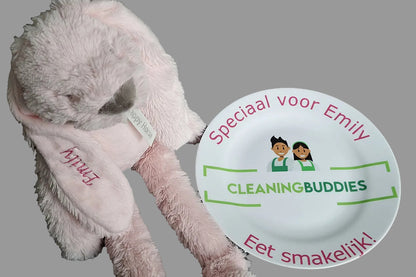 Kinderbordje met logo - Gepersonaliseerd Cadeau - In-house Geborduurd