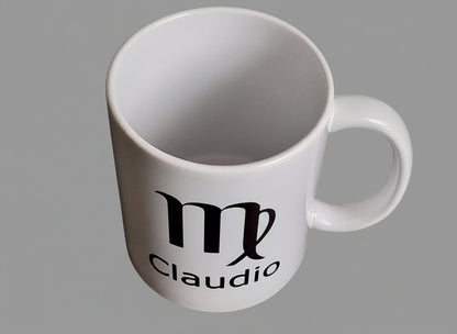 Koffiemok met Naam en Sterrenbeeld - Gepersonaliseerd Cadeau - In-house Geborduurd