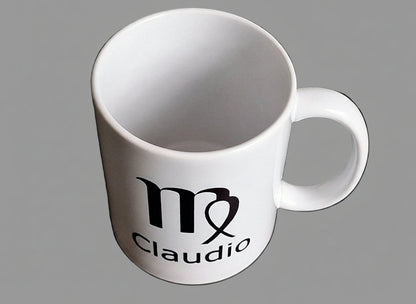 Koffiemok met Naam en Sterrenbeeld - Gepersonaliseerd Cadeau - In-house Geborduurd