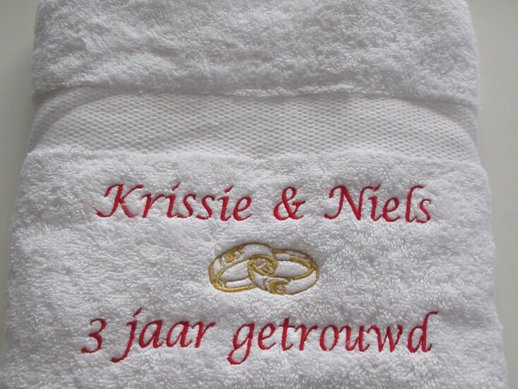 3 jaar getrouwd cadeau met namen - Gepersonaliseerd Cadeau -