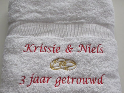 3 jaar getrouwd cadeau met namen - Gepersonaliseerd Cadeau -