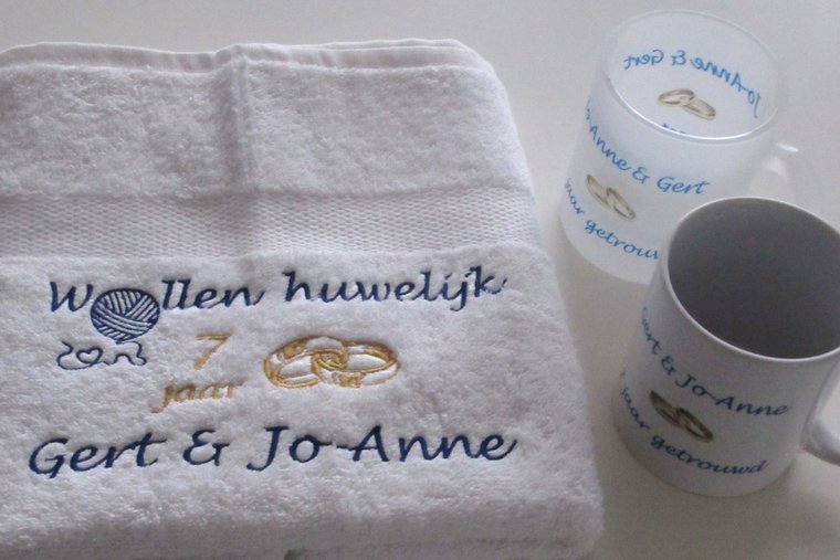 Wollen huwelijk cadeau | 7 jaar getrouwd