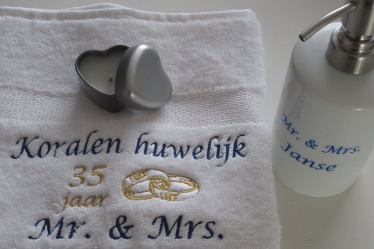 Koralen huwelijk cadeau | 35 jaar getrouwd
