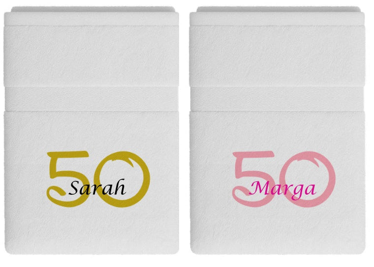 50 Jaar Cadeau met Naam en Leeftijd Sarah - Gepersonaliseerd Cadeau -