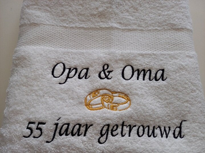 Opa en Oma 55 jaar getrouwd cadeau - Gepersonaliseerd Cadeau - 