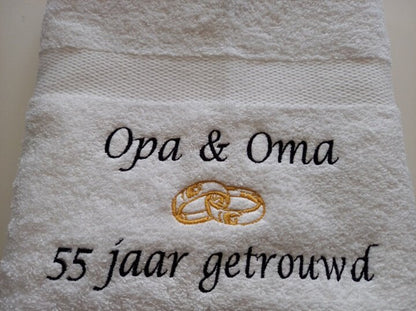 Opa en Oma 55 jaar getrouwd cadeau - Gepersonaliseerd Cadeau - 