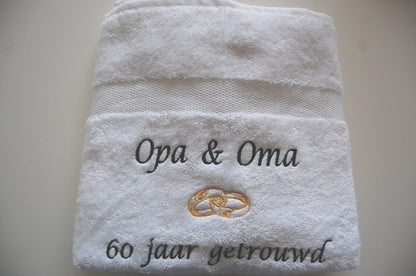 Opa en Oma 60 jaar getrouwd cadeau - Gepersonaliseerd Cadeau 