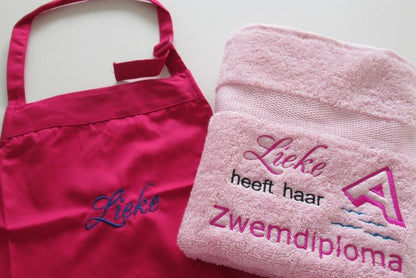 Keukenschort met Naam - Gepersonaliseerd Cadeau - In-house Geborduurd