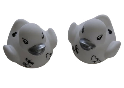 Huwelijks Badeendjes - Gepersonaliseerd Cadeau - In-house Geborduurd