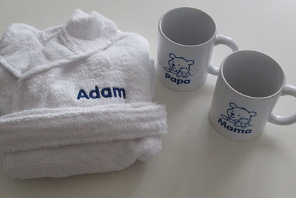 Badjas baby 0-12 maand | Kraamcadeau | Met Naam