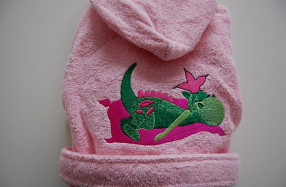 Badjas met eigen afbeelding of geboortekaartje - Gepersonaliseerd Cadeau - In-house Geborduurd